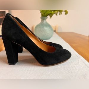 J. Crew Black Suede Heel